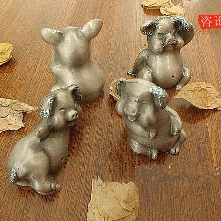 俄羅斯工藝品錫豬小號(hào)四只家居臥室擺件紀(jì)念品精美絕倫四只一套0150圖片大全 郵樂(lè)官方網(wǎng)站